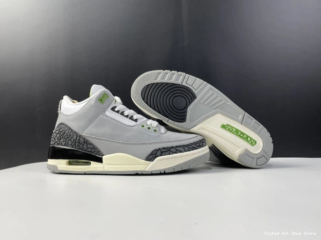Kick Theory 136064-006 Jordan Chlorophyll Air Retro 3 0716